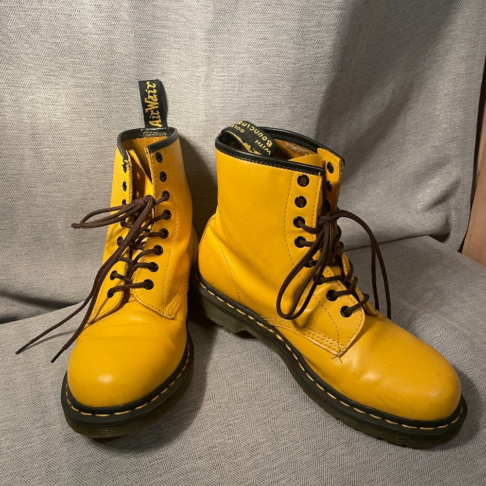 Dr. Martens Yellow Boots size 9 mens